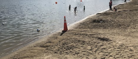 Tæt på stranden, badehåndklæder