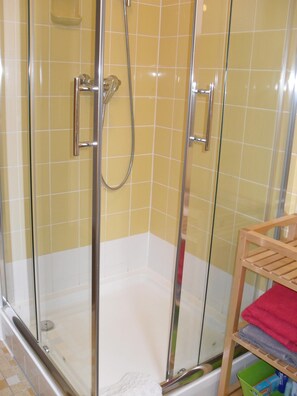Regadera, amenidades de baño ecológicas, secadora de cabello, toallas 