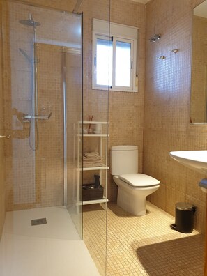 Shower, hair dryer, towels, soap - APARTMENT IN CORDOBA ROMAN BRIDGE (Córdoba)