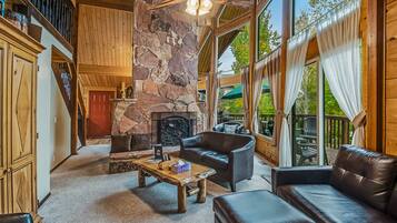 TV, fireplace, DVD player, table football