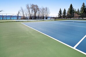 Sports court - Cozy Bear Lake Hideaway already decorated for the holidays (Garden City)