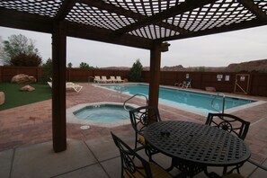 A heated pool