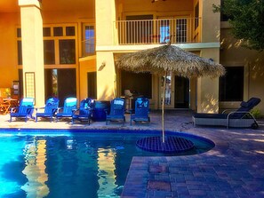 A heated pool