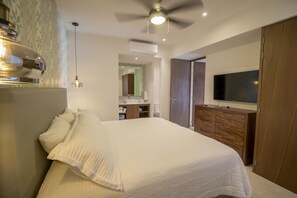 2 bedrooms, in-room safe, iron/ironing board, WiFi