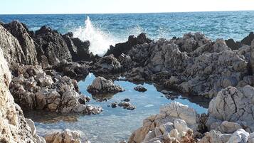 Beach nearby, beach towels