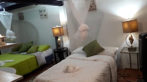 4 slaapkamers, een strijkplank/strijkijzer, wifi, beddengoed