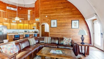 TV, DVD player, books