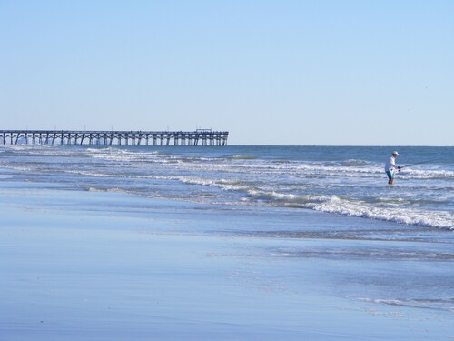 Sandy Feet Retreat-1/2 Block to Beach, Pet Friendly, Wi-Fi & Optional GC Rental 
