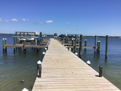 Sound side Water views, privacy and  just steps from Gulf