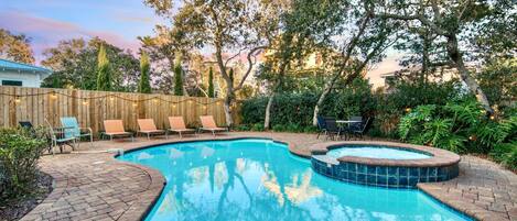 A heated pool