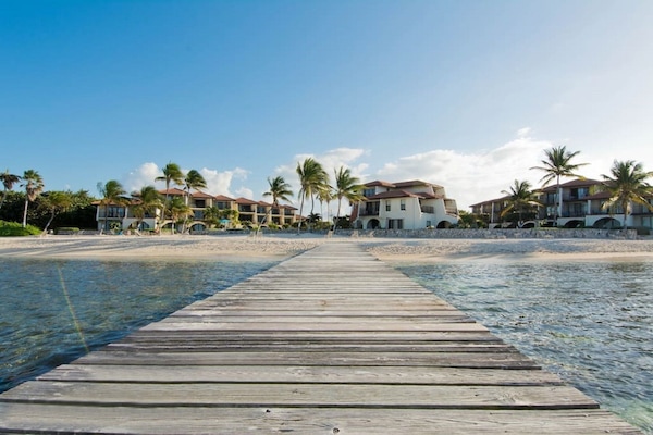 Private beach, sun loungers, beach towels