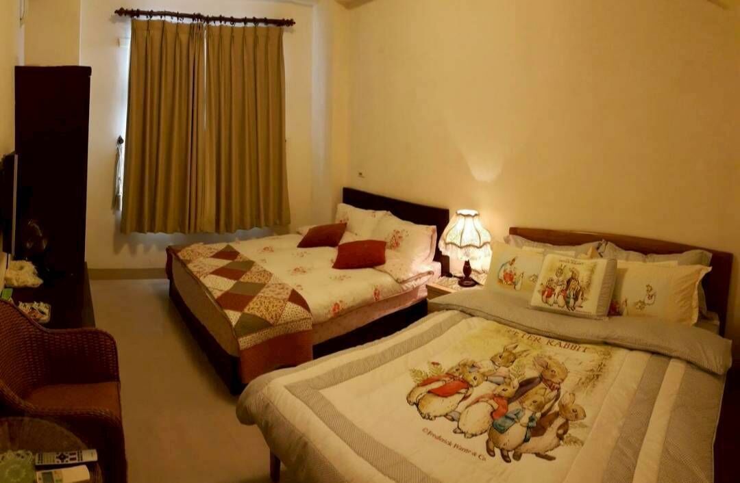 Comfort Quadruple Room, 1 Bedroom, Non Smoking | Down comforters, blackout drapes, soundproofing, iron/ironing board