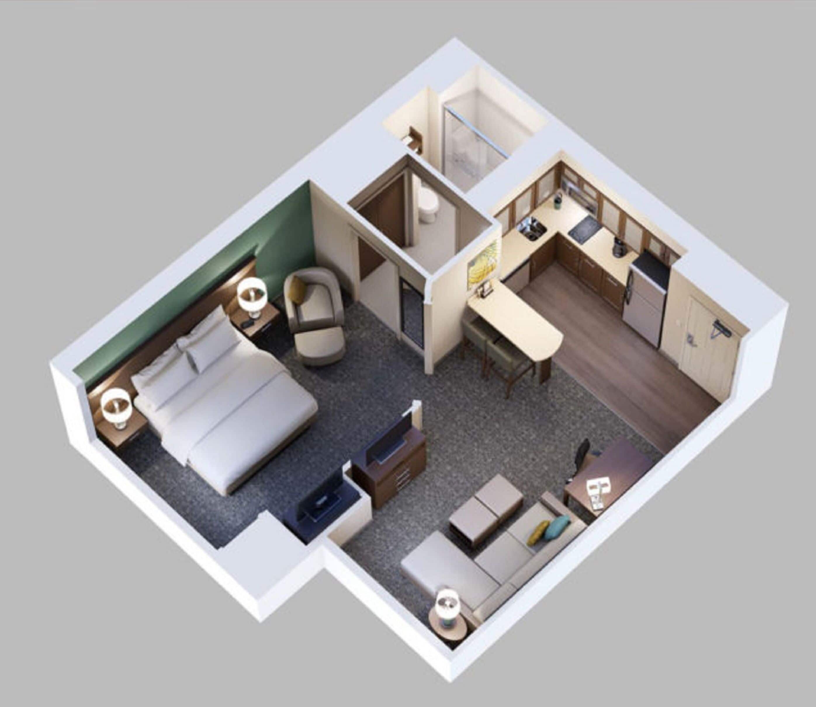 1 bedroom, premium bedding, in-room safe, desk