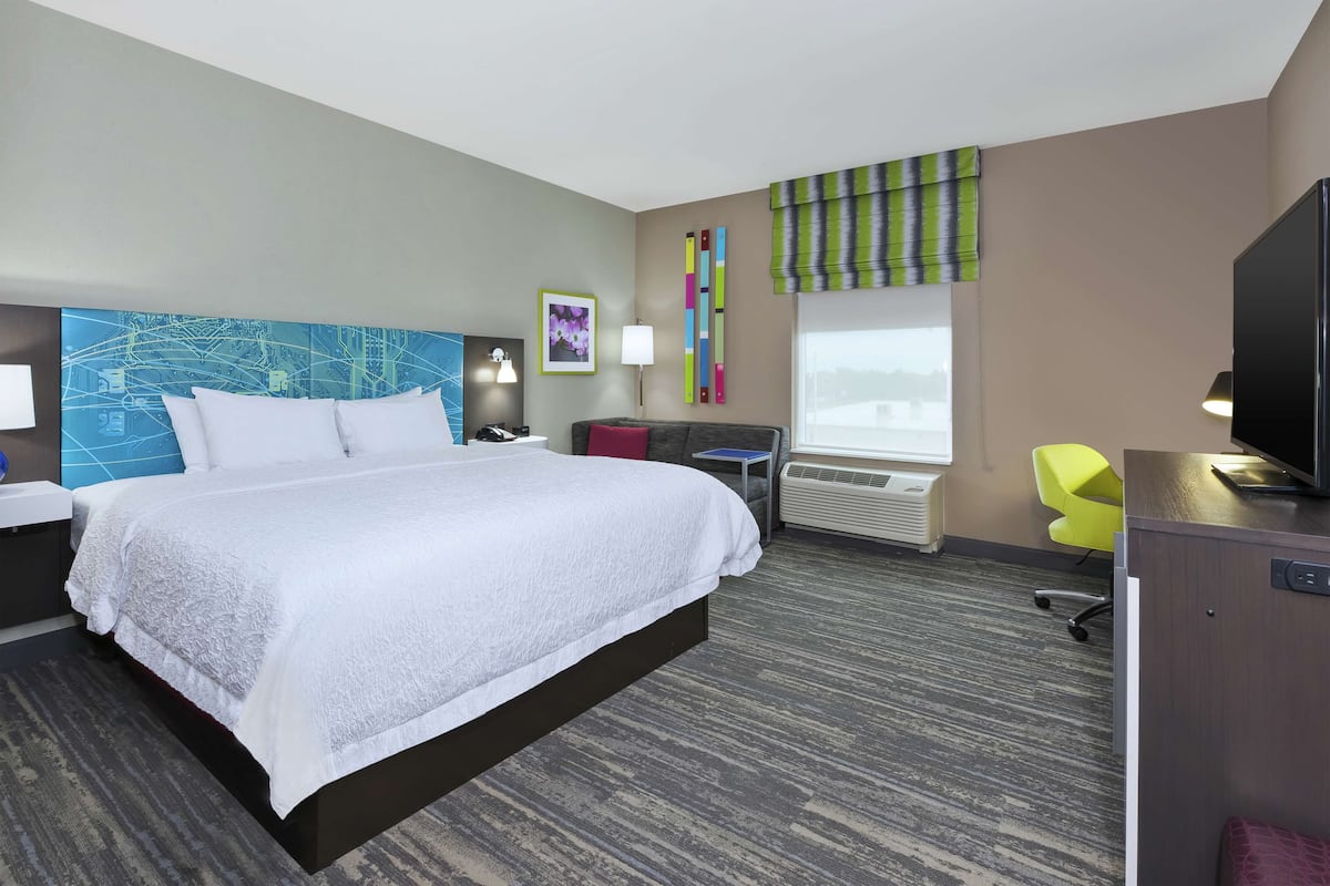 Blackout curtains, iron/ironing board, free WiFi, bed sheets