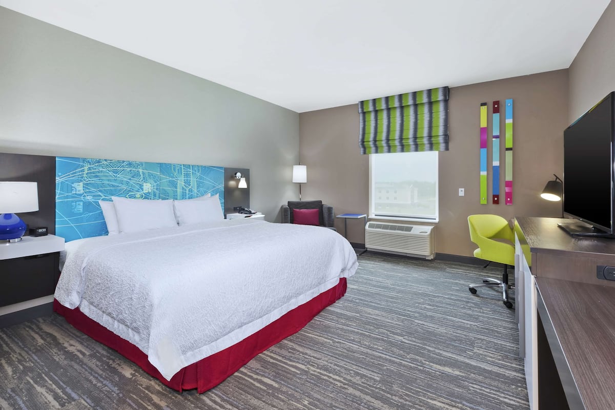 Blackout curtains, iron/ironing board, free WiFi, bed sheets