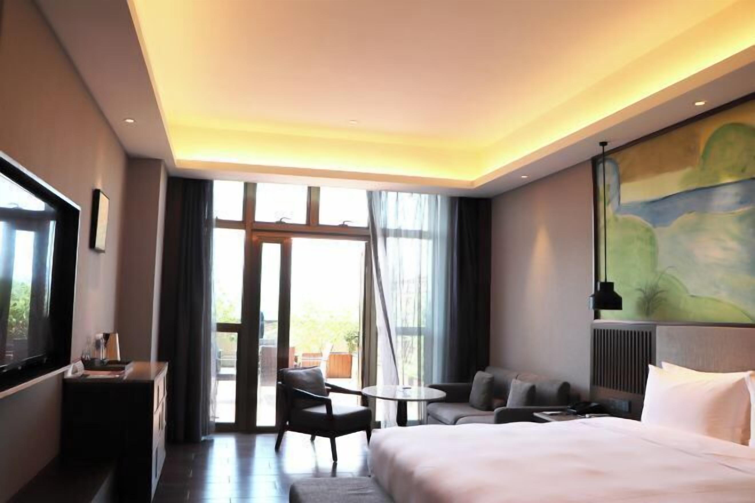 In-room safe, desk, laptop workspace, blackout curtains