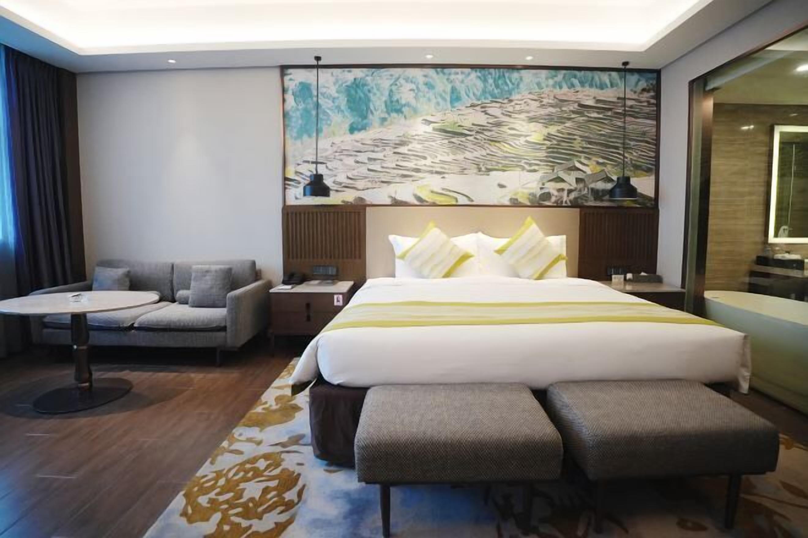 In-room safe, desk, laptop workspace, blackout drapes