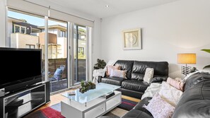 TV, DVD player, stereo