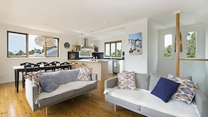 TV, fireplace, DVD player