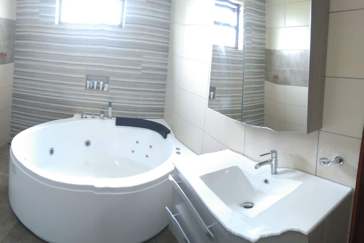 Free toiletries, hair dryer, bathrobes, slippers