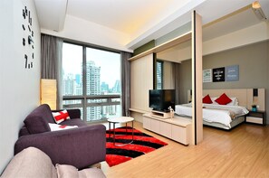 Deluxe Suite | Living area | LED TV - D'Home Stay at Swiss Garden Residence (Kuala Lumpur)