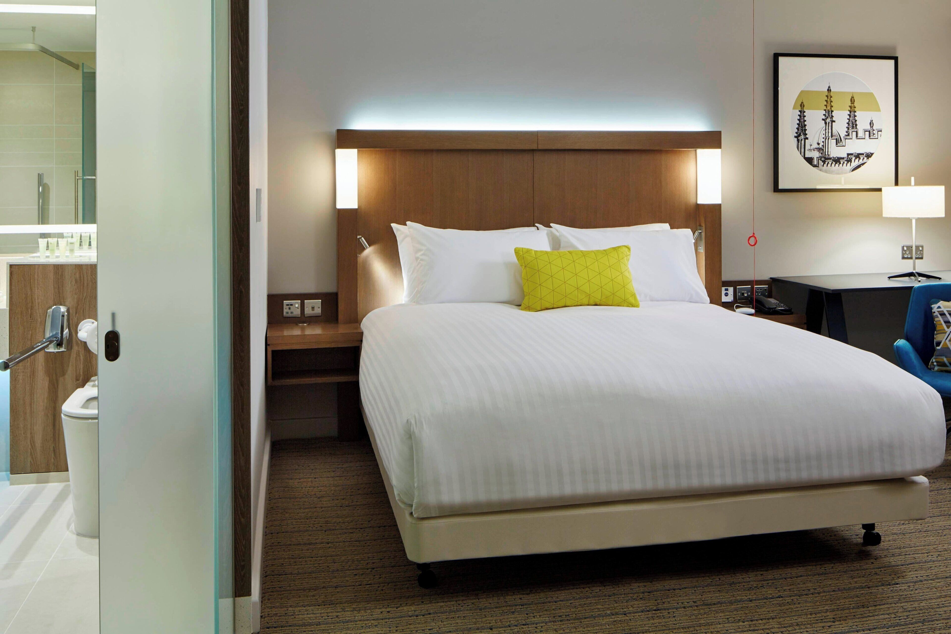 deluxe room, 1 king bed, non smoking | memory-foam beds, in-room safe, desk, blackout curtains
