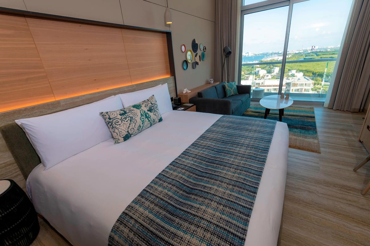 Room, 1 King Bed with Sofa bed, Non Smoking, Ocean View (Balcony) | 1 bedroom, in-room safe, desk, soundproofing