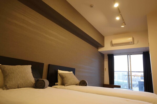 Departamento, 2 camas individuales, para no fumadores | 1 habitación, decoración personalizada y muebles diferentes 
