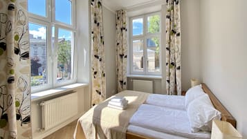 Premium Apartment, 2 Bedrooms, Kitchen, City View | Egyptian cotton sheets, premium bedding, individually decorated