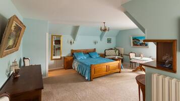 Individually decorated, individually furnished, desk, iron/ironing board