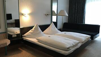 Desk, iron/ironing board, free WiFi, bed sheets