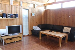Cabin, 2 Bedrooms, Mountain View | Living area | Smart TV, fireplace, DVD player - Casa Magna (Akureyri)