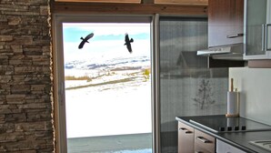 Cabana, 2 quartos, vista para a montanha | Cozinha privada
