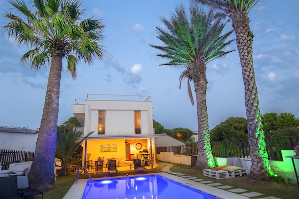 Ulkouima-allas, aurinkotuoleja