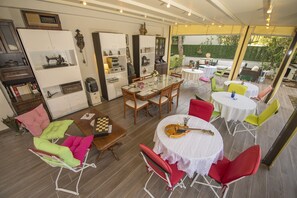 Sittområde i lobbyn