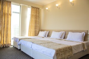 Premium bedding, minibar, in-room safe, desk