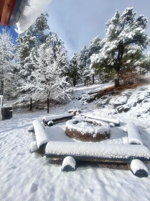 Property grounds - Come enjoy the view overlooking the Greer Meadow and Little Colorado River from this deck (Greer)
