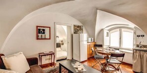 Apartment, 1 Bedroom | Living area | Smart TV - Corso Vittorio Studio (Rome)