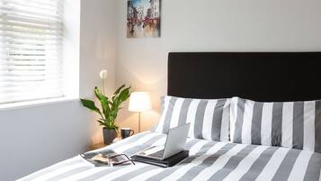 Premium bedding, individually decorated, individually furnished