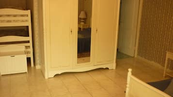 Minibar, desk, soundproofing, rollaway beds