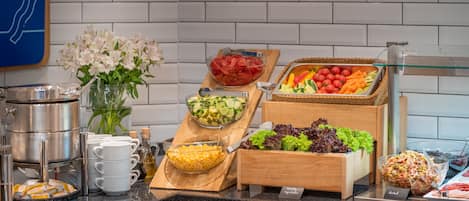 Free buffet breakfast