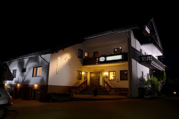 Front of property - evening/night