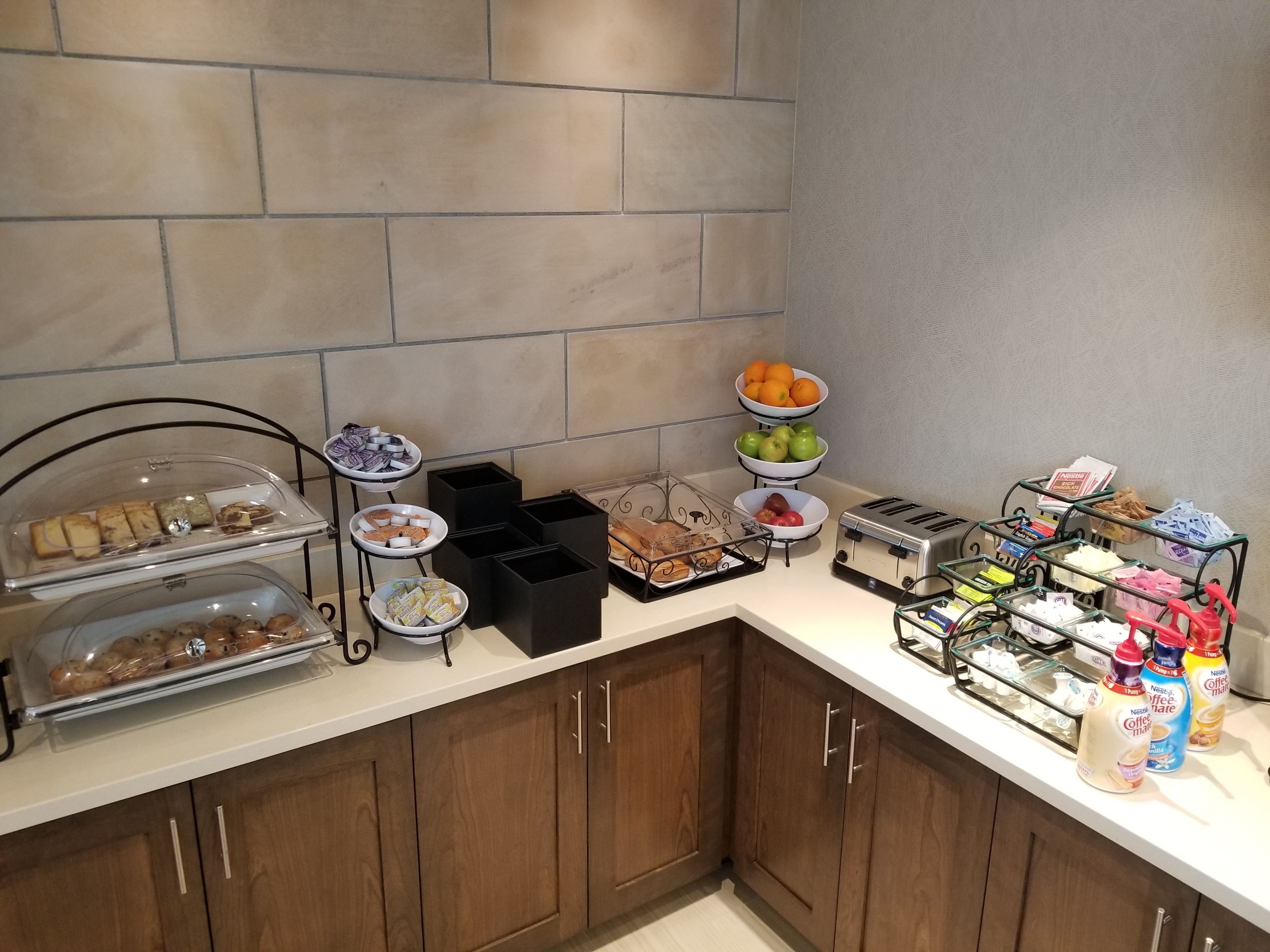 Free daily buffet breakfast 