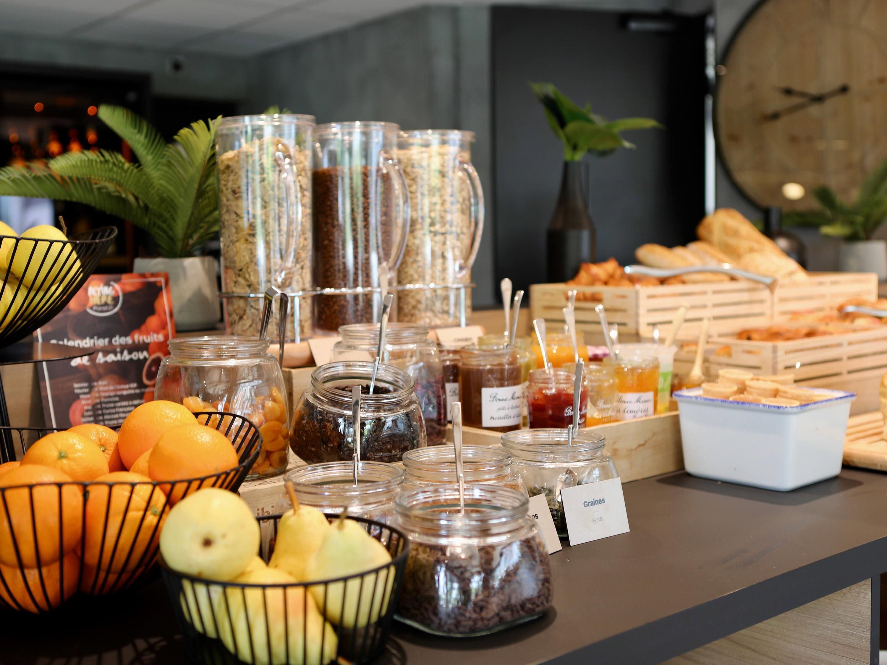 daily buffet breakfast (eur 8.90 per person)