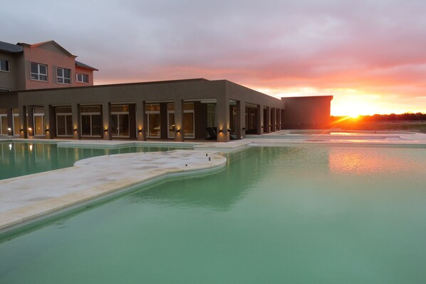 Indoor pool, outdoor pool