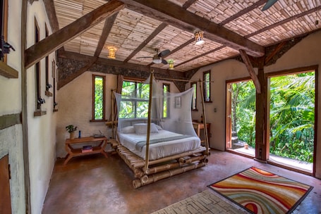 Comfort Double Room, Terrace, Ground Floor | In-room safe, individually decorated, individually furnished, desk. Selvista Guesthouses