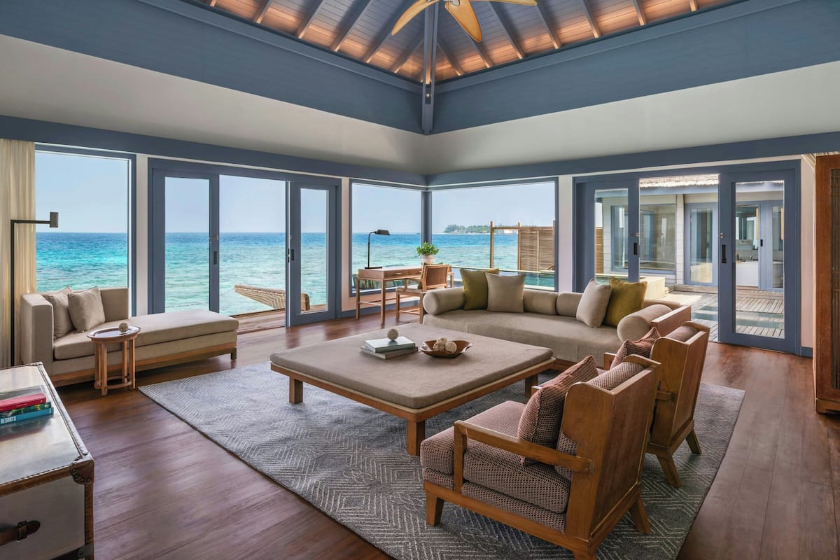 55-inch LED TV with satellite channels, TV, iPad