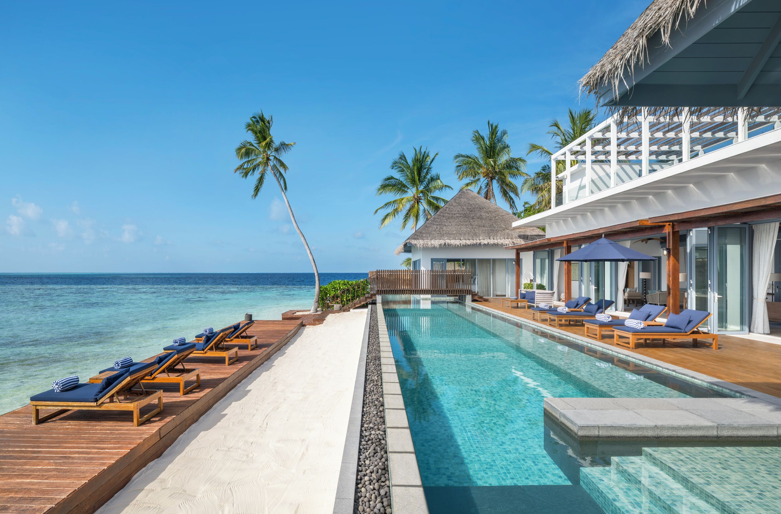 2 個室外泳池；免費小屋、泳池傘