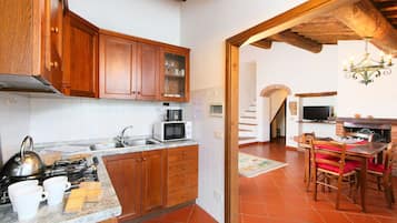 Microwave, oven, freezer