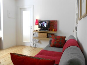 Téléviseur connecté, lecteur de DVD, livres